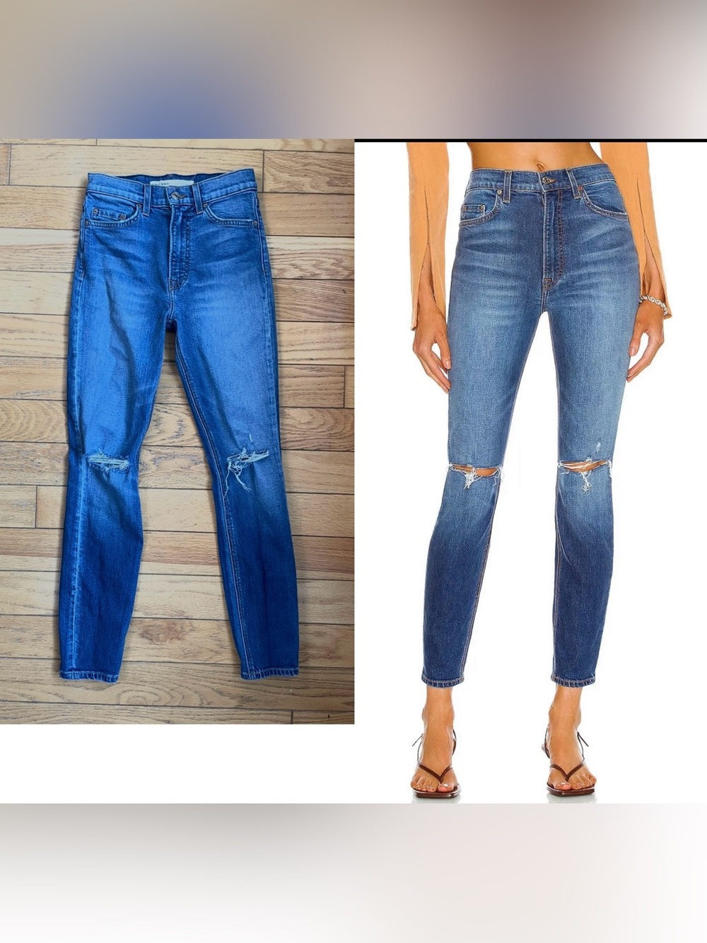 GRLFRND Kendall High Rise Central Park Medium Wash Stretch Skinny Jeans 23